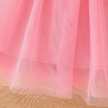 Καλοκαιρινό φόρεμα για κορίτσια για παιδιά 1-8 ετών Μόδα χαριτωμένα κινούμενα σχέδια Μονόκερος με βολάν τούλι με μανίκια πριγκίπισσα φορέματα για τις διακοπές
