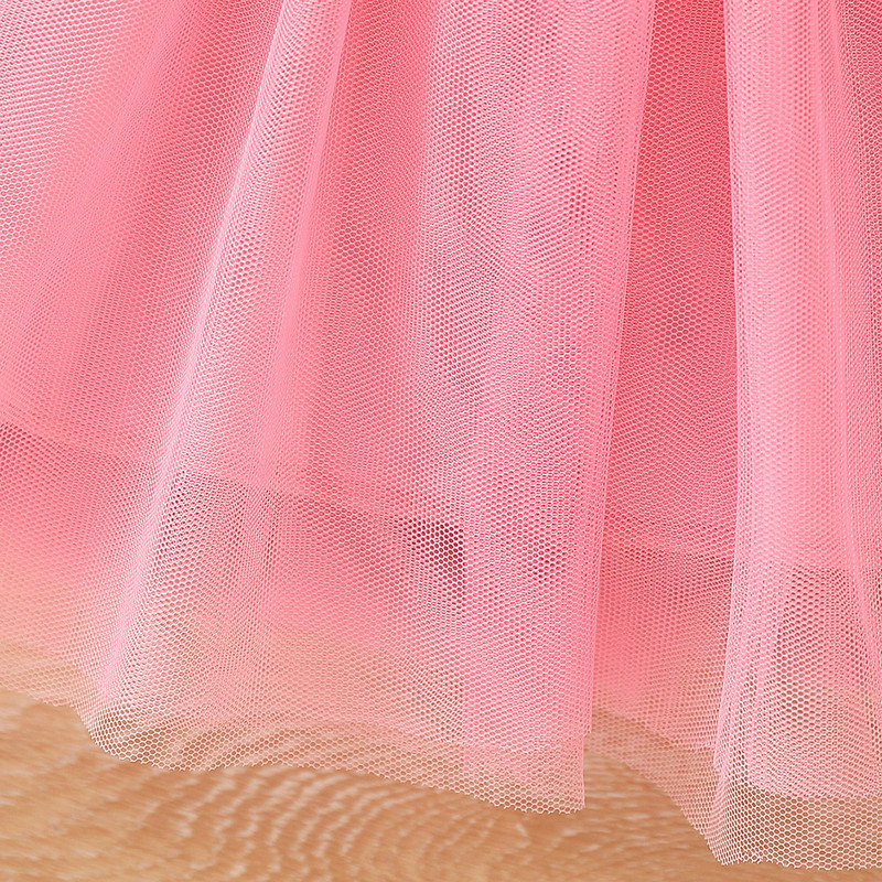 Nyári lány ruha gyerekeknek 1-8 éves korig divatos aranyos rajzfilm egyszarvú, fodros tüll ujjú hercegnő ruhák nyaralásra