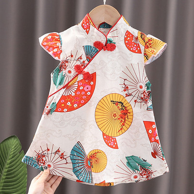 Haljina za djevojčice Cheongsam Kineski stil Moda Cosplay Party Wear Sestre tinejdžerice Dječja odjeća Haljina princeze za djevojčice A541