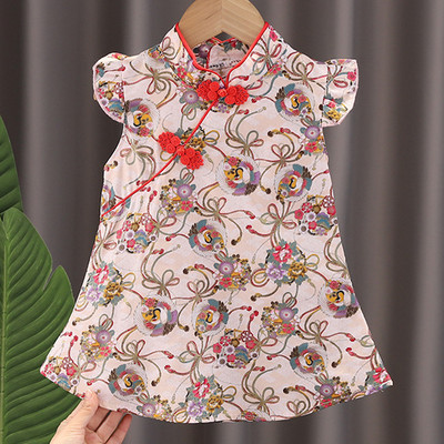 Haljina za djevojčice Cheongsam Kineski stil Moda Cosplay Party Wear Sestre tinejdžerice Dječja odjeća Haljina princeze za djevojčice A541