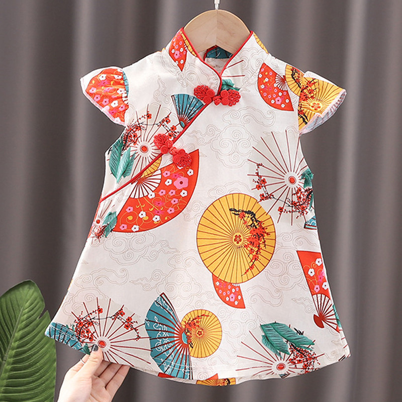 Haljina za djevojčice Cheongsam Kineski stil Moda Cosplay Party Wear Sestre tinejdžerice Dječja odjeća Haljina princeze za djevojčice A541