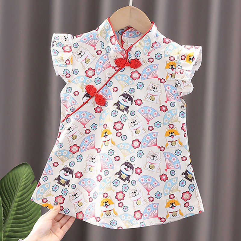 Haljina za djevojčice Cheongsam Kineski stil Moda Cosplay Party Wear Sestre tinejdžerice Dječja odjeća Haljina princeze za djevojčice A541