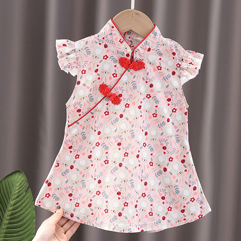 Haljina za djevojčice Cheongsam Kineski stil Moda Cosplay Party Wear Sestre tinejdžerice Dječja odjeća Haljina princeze za djevojčice A541