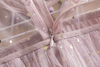 2023 Νέο καλοκαιρινό φόρεμα με παγιέτες για κορίτσια Παιδικό φόρεμα για πάρτι γενεθλίων με τούλινες στρώσεις Εκτύπωση αστεριών Παιδικά καθημερινά ρούχα για καλοκαιρινές διακοπές