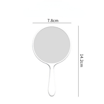 Ručno ogledalo za šminkanje za nadogradnju trepavica Četvrtasto ogledalo za šminkanje s ručkom Ručno ogledalo SPA Salon Kompaktna ogledala