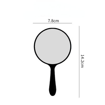 Ručno ogledalo za šminkanje za nadogradnju trepavica Četvrtasto ogledalo za šminkanje s ručkom Ručno ogledalo SPA Salon Kompaktna ogledala