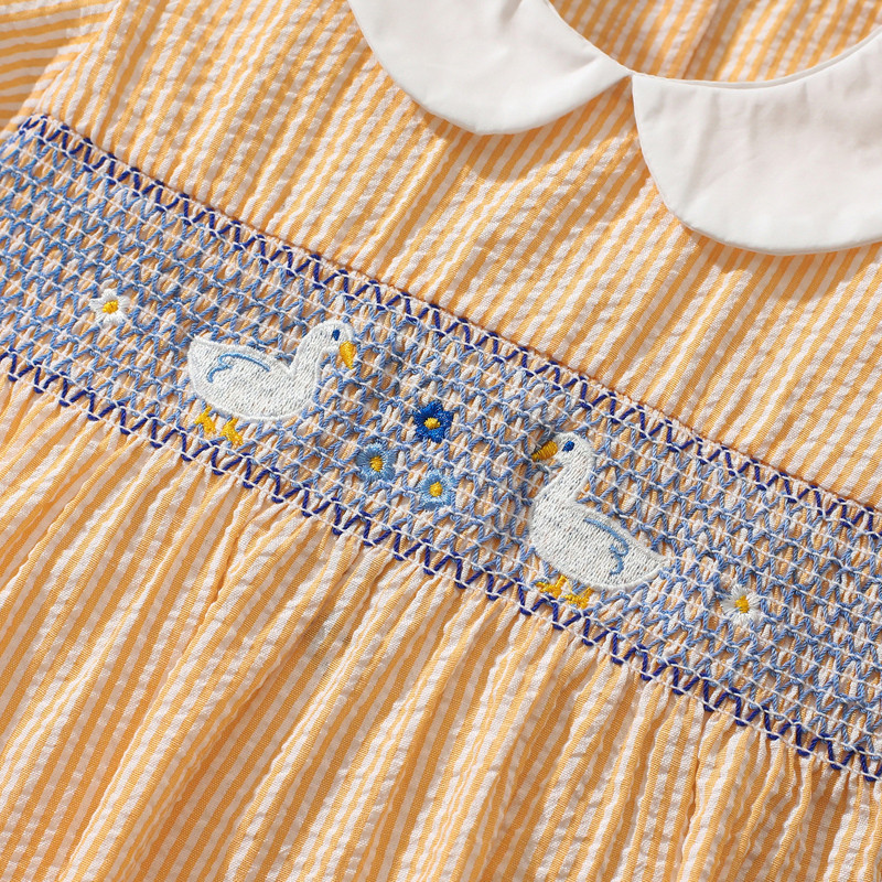 Little maven Baby Girls Apģērbi Dzīvnieku Pīle Aplikācijas Vasaras Bērnu Ballīšu Kleitas Kleitas Bērnu Apģērbs Vestidos