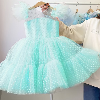 Κορίτσια Πριγκίπισσα Φόρεμα Παιδικά Κομψά Γαμήλια Τούτου Φορέματα χορού Παιδικά Τούλι Flare Sleeve Communion Party Επίσημα βραδινά ρούχα