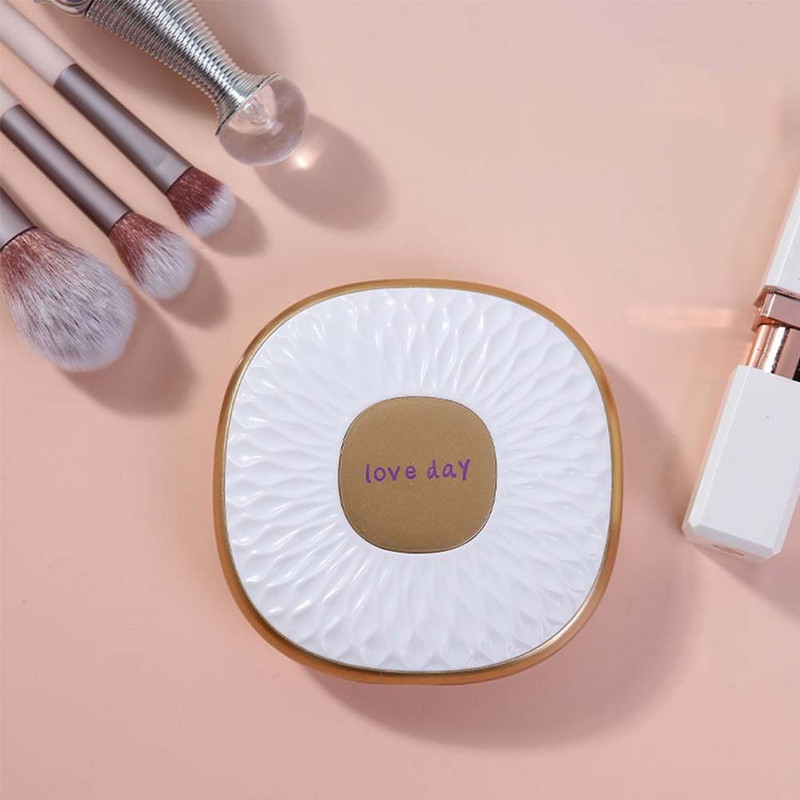 Oglindă de toaletă Oglinzi de mână Oglindă cosmetică de buzunar Mini oglindă de machiaj Oglindă de cosmetică pliabilă Oglindă compactă cu două fețe