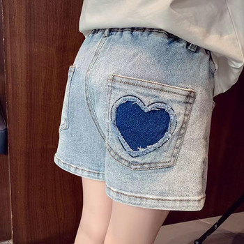 Κοριτσίστικα καλοκαιρινά σορτς Νέα μοντέρνα παιδικά κορεατικά ενδύματα Love Jeans Σορτς Κοριτσίστικα μοντέρνα καυτά παντελόνια