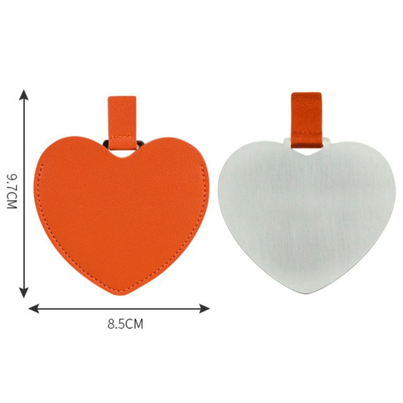 Izturīgs PU aizsargapvalks Personalizēts skaistumkopšanas kosmētikas spogulis Kosmētiskais spogulis Kompakts kabatas spogulis nerūsējošā tērauda spogulis