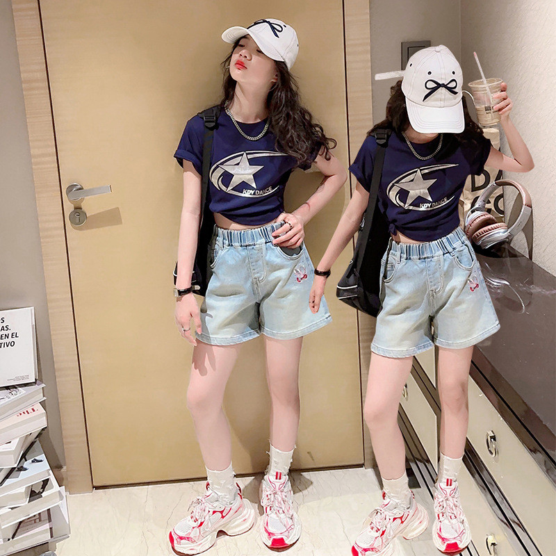 Traper kratke hlače za tinejdžerice Nova ljetna odjeća Novi dolasci Dječje modne kratke hlače visokog struka 5 7 9 11 12 13 14 godina