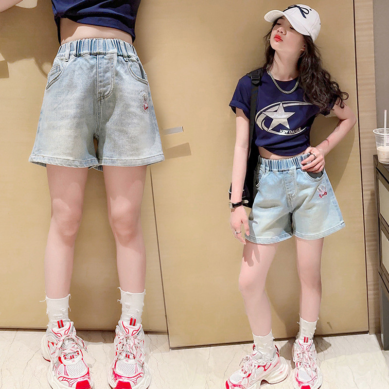 Traper kratke hlače za tinejdžerice Nova ljetna odjeća Novi dolasci Dječje modne kratke hlače visokog struka 5 7 9 11 12 13 14 godina