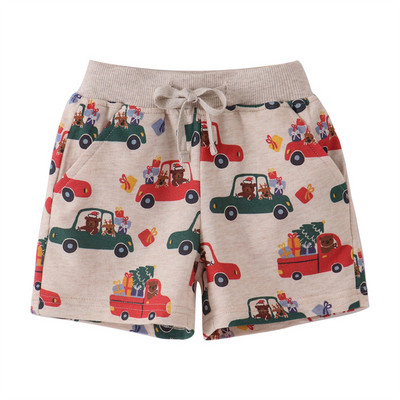 Jumping Meters 2-7T New Arrival Cars Baby Shorts Nyári húzózsinóros kisgyermek rövidnadrágok Eladó fiúk lányok ruházat nadrágok