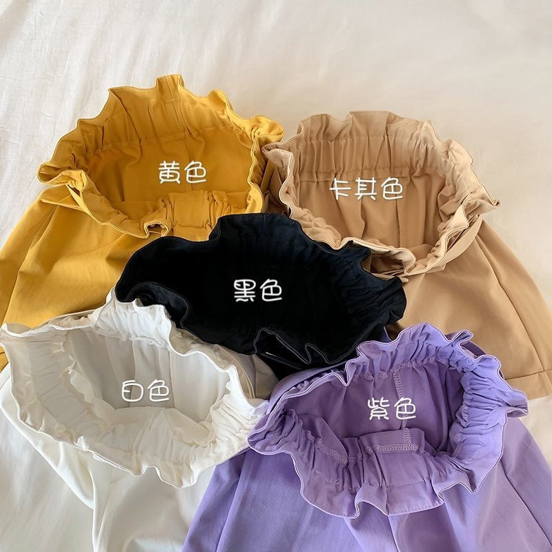 Meiteņu vasaras plāni bērnu apģērbi 4–11 g. mazuļu šorti meitenēm ikdienišķas masīvas bērnu bikses, korejiešu neformālas bikses