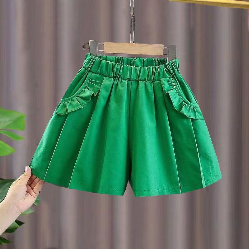 2023. gada bērnu vasaras šorti Masīvi princešu šorti meitenēm Modes meiteņu šorti Bērnu bikses Meiteņu īsās meiteņu apģērbs 2–14 gadi