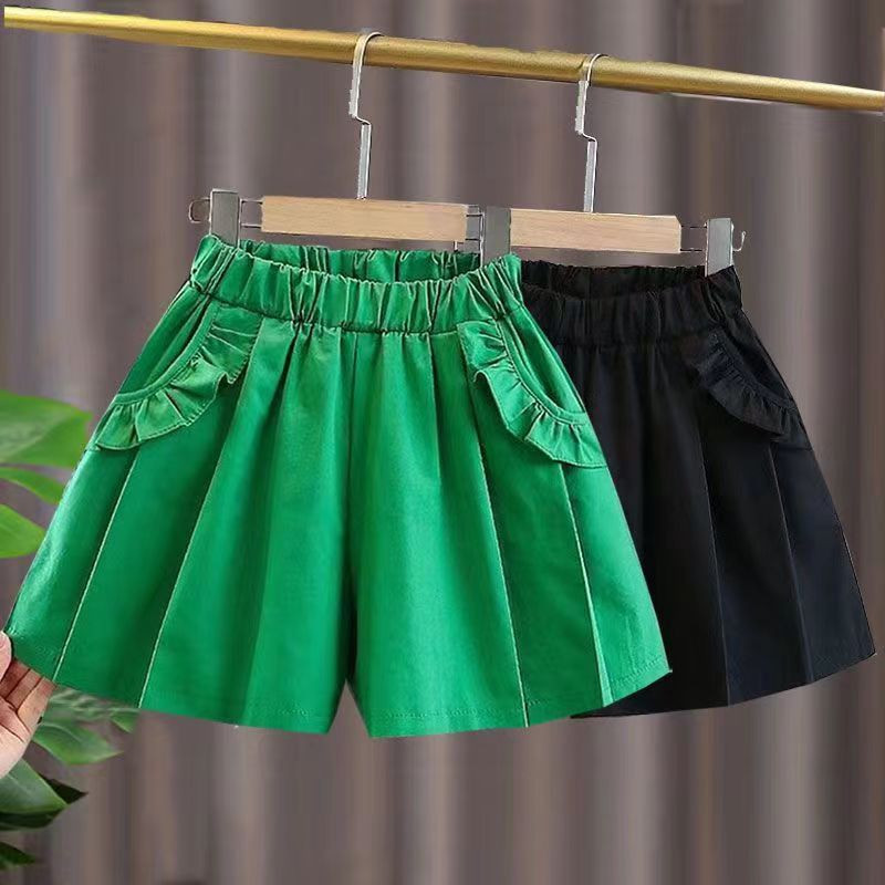 2023. gada bērnu vasaras šorti Masīvi princešu šorti meitenēm Modes meiteņu šorti Bērnu bikses Meiteņu īsās meiteņu apģērbs 2–14 gadi