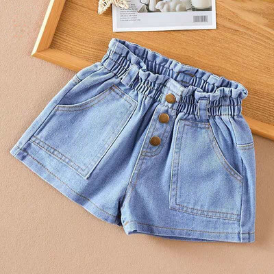 2024 Noua vară pentru fete cool drăguț denim îmbrăcăminte pantaloni scurți pantaloni blugi haine copii fete ocazional pantaloni scurti pantaloni pentru sugari