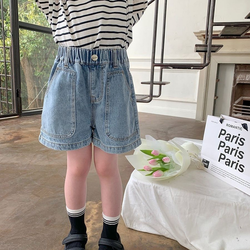 2024 nou primăvară toamnă fete copii pantaloni scurți din blugi bebeluși copii blugi pantaloni haine pentru copii 2-12T