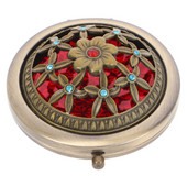 Retro Vanity Mirror Travel Mini Makeup Compact καλλυντικά Μικρό φορητό χεράκι για καθημερινή χρήση