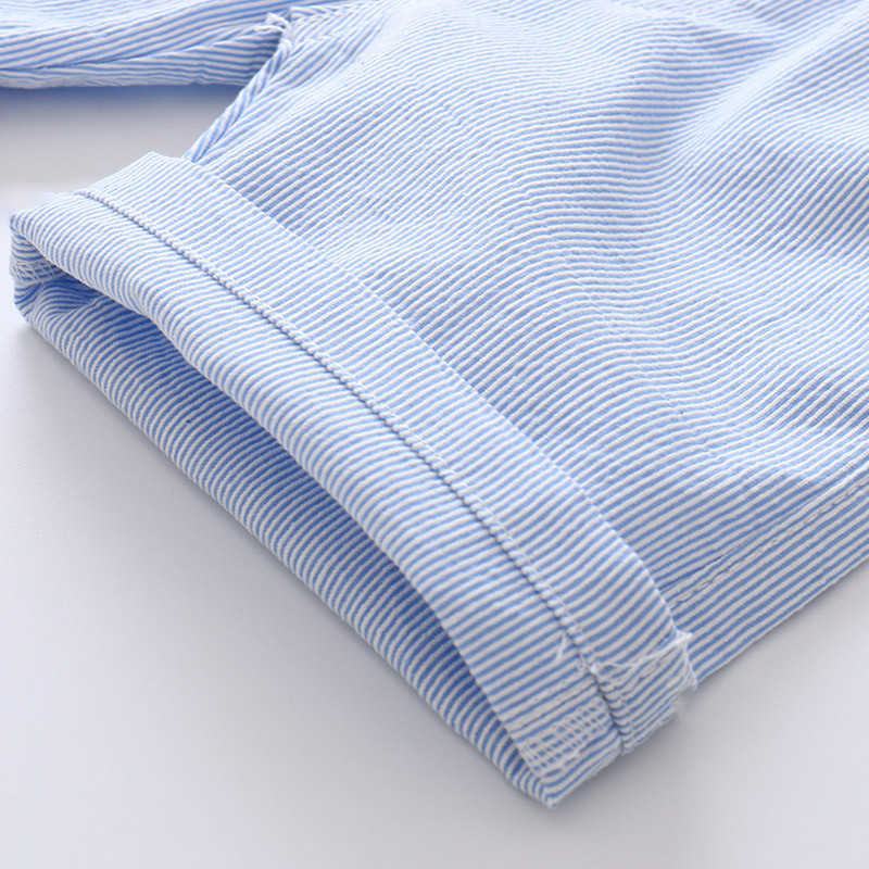 Ljetna moda 2024. 2 3 4 6-10 godina 90-140 cm Dizajn pamučne sportske jednobojne zgodne elastične kratke hlače na pruge za djecu Dječake