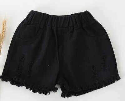 Izmērs 100-160cm Galda šorti Meiteņu Džinsu Šorti Vasaras Bērnu Apģērbs Pludmales Bikses Brīvas Hot Bikses Mazas Meitenes Bērnu Šorti