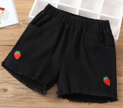 Izmērs 100-160cm Galda šorti Meiteņu Džinsu Šorti Vasaras Bērnu Apģērbs Pludmales Bikses Brīvas Hot Bikses Mazas Meitenes Bērnu Šorti