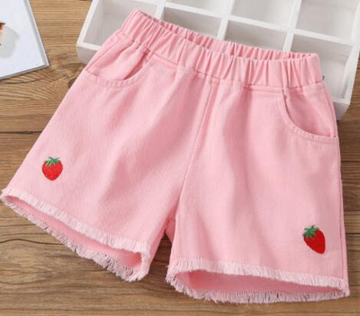 Izmērs 100-160cm Galda šorti Meiteņu Džinsu Šorti Vasaras Bērnu Apģērbs Pludmales Bikses Brīvas Hot Bikses Mazas Meitenes Bērnu Šorti