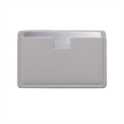 Pārnēsājams mini nesalaužams kosmētikas spogulis, kas ir drupināts, kabatas kosmētikas spogulis, PU ādas nerūsējošā tērauda karte