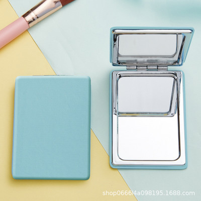 Saliekams spogulis kabatas mini pārnēsājamie kosmētikas spoguļi ceļojumu rokas mazs spogulis tualetes salokāmi kompakti kosmētikas rīki