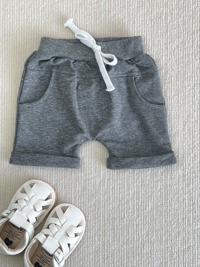 1-3 gadus mazuļu zēnu masīvie šorti, kokvilnas, ikdienas elastīgie vidukļa šorti jaundzimušajiem zēniem vasaras drēbes