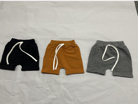 1-3 gadus mazuļu zēnu masīvie šorti, kokvilnas, ikdienas elastīgie vidukļa šorti jaundzimušajiem zēniem vasaras drēbes