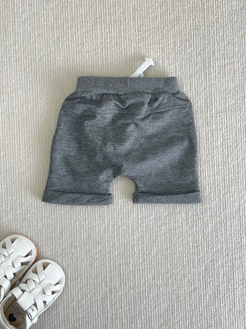 1-3 gadus mazuļu zēnu masīvie šorti, kokvilnas, ikdienas elastīgie vidukļa šorti jaundzimušajiem zēniem vasaras drēbes