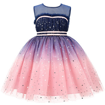 Κοριτσίστικα Φόρεμα Πριγκίπισσας για Παιδιά Κομψό Γαμήλιο φόρεμα Tutu Παιδικό Πάρτυ Γενεθλίων Communion Αμάνικο Puffy Vestidos