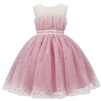 Κοριτσίστικα Φόρεμα Πριγκίπισσας για Παιδιά Κομψό Γαμήλιο φόρεμα Tutu Παιδικό Πάρτυ Γενεθλίων Communion Αμάνικο Puffy Vestidos