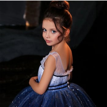 Φόρεμα 2-10 ετών για κορίτσια Φόρεμα για μωρό κορίτσι πριγκίπισσα Τούλι Νήπιο κορίτσι Γαμήλιο πάρτι Vestido γάζα Tutu Διαγωνισμός για τα γενέθλια του μωρού