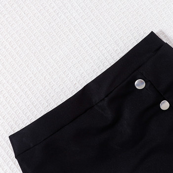 Декоративни къси панталони с плътни копчета за момичета пролет/лято