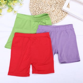 Нови предпазни къси панталони за момичета в цвят бонбон Бельо Клинове за момичета Боксерки Къси плажни панталони за деца 3-13 години