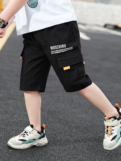 Hlače za dječake Nove dječje ljetne sportske pletene hlače za dječake Široke modne kratke hlače u stilu 4.5 6.7.8.9.10.11.12.13.14 godina