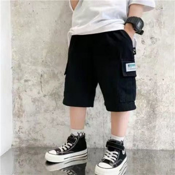 2023 Αγόρια Σορτς Καλοκαιρινό Παιδικά Φαρδιά Παντελόνια Εφήβων για αγόρια casual Λεπτό κοντό παντελόνι Cargo με πολλές τσέπες Παιδικό βαμβακερό παντελόνι