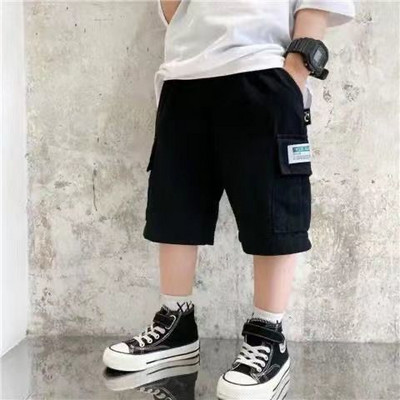 Kratke hlače za dječake 2023. Ljetne dječje široke hlače za dječake tinejdžere Ležerne tanke Cargo kratke hlače s više džepova Dječje pamučne hlače