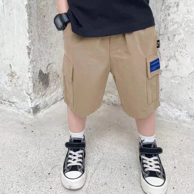 Kratke hlače za dječake 2023. Ljetne dječje široke hlače za dječake tinejdžere Ležerne tanke Cargo kratke hlače s više džepova Dječje pamučne hlače