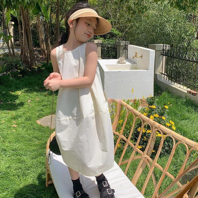 Čista i nježna haljina za djevojčice Haljina princeze Ljetna haljina Nova dječja odjeća, moderna i svestrana