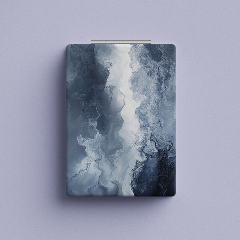 Pārnēsājams saliekams spogulis abpusējs mini grima spogulis ar palielinājumu salokāms kabatas ceļojumu skaistumkopšanas kosmētikas rīks meitenēm