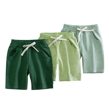2-7T Hot Selling Πράσινο Παιδικό Σορτς Κορδόνι Μασίφ Αγόρια Κοριτσίστικα Καλοκαιρινό Παντελόνι Παντελόνι Καυτές Πωλήσεις Βρεφικά Σορτς
