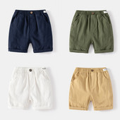 OEING 2023 Ljetne dječje ležerne hlače za dječake od 2-7 godina, kratke hlače za dječake, jednobojne kratke hlače za plažu, jednobojna odjeća za dječake
