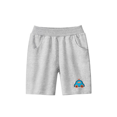 2024. gada vasara Jauna multfilma Auto Zēni Šorti Bērnu Apģērbi Drukāt Pludmales Īsas Bikses Elastīga jostasvieta Kokvilnas Bērnu Apģērbs