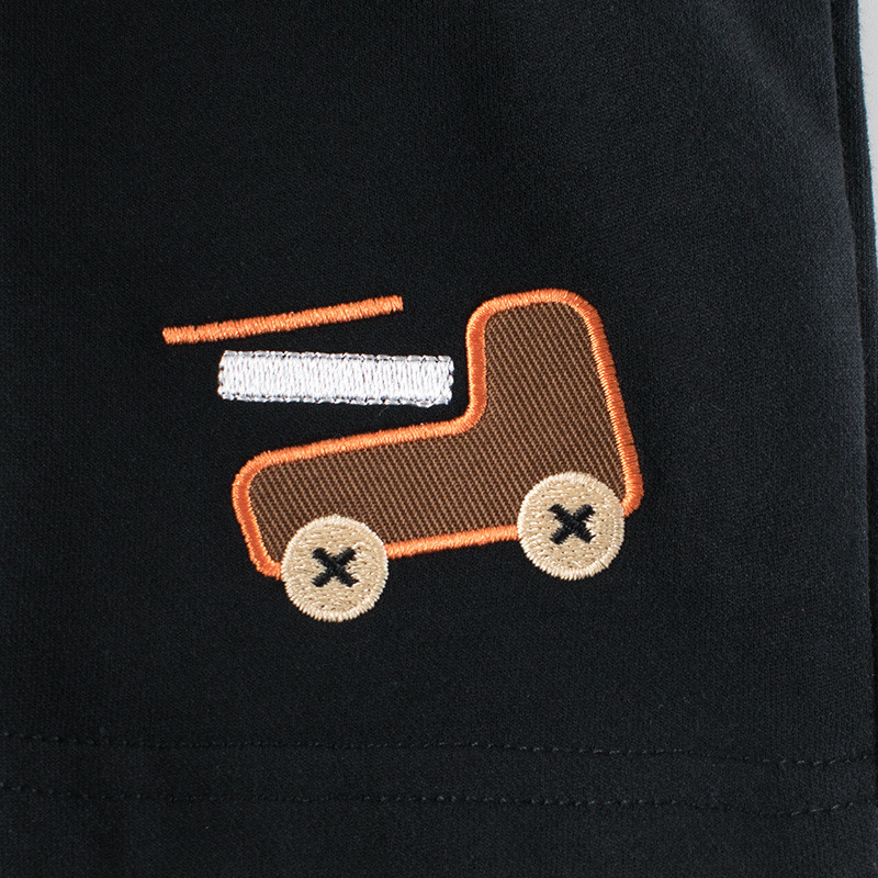 2024. gada vasara Jauna multfilma Auto Zēni Šorti Bērnu Apģērbi Drukāt Pludmales Īsas Bikses Elastīga jostasvieta Kokvilnas Bērnu Apģērbs