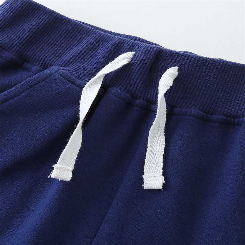 Jumping Meters 2-7T Pantaloni scurți solidi pentru copii, pentru băieți, fete, cu șnur, pantaloni pentru copii, pantaloni, haine pentru bebeluși