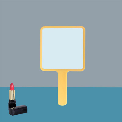 Vīna ziedu rokas grima spogulis kvadrātveida tualetes spogulis ar rokturi rokas spogulis SPA salons kompakti spoguļi skropstu pieaudzēšanai